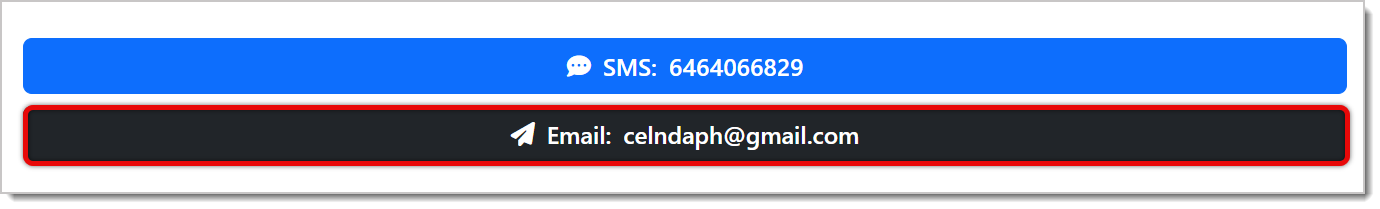 Image highlighting the Email selection to send a customer a marketing email.